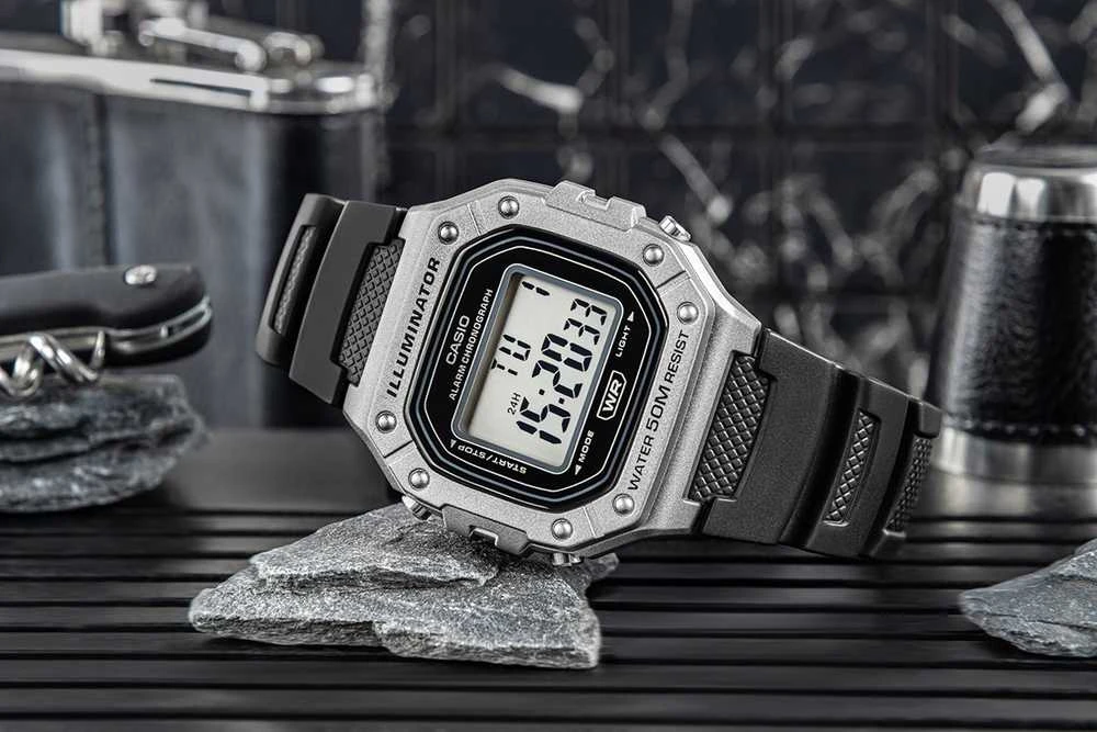 Išmanusis laikrodis Casio Vyriškas laikrodis CASIO W-218HM-7AVDF + BOX