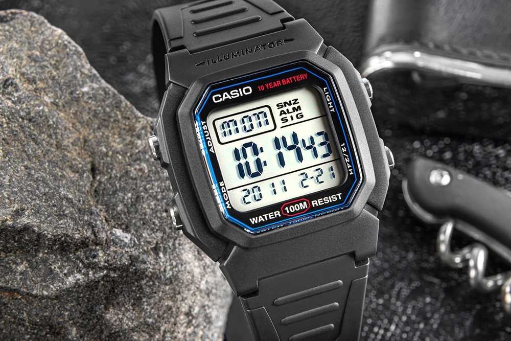 VYRIŠKAS LAIKRODIS CASIO W-800H-1A (zd100a) – CLASSIC + BOX