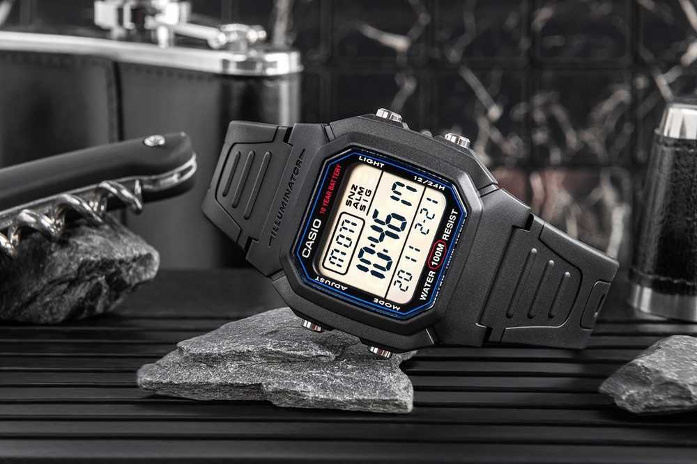 VYRIŠKAS LAIKRODIS CASIO W-800H-1A (zd100a) – CLASSIC + BOX