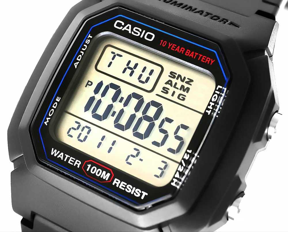 VYRIŠKAS LAIKRODIS CASIO W-800H-1A (zd100a) – CLASSIC + BOX