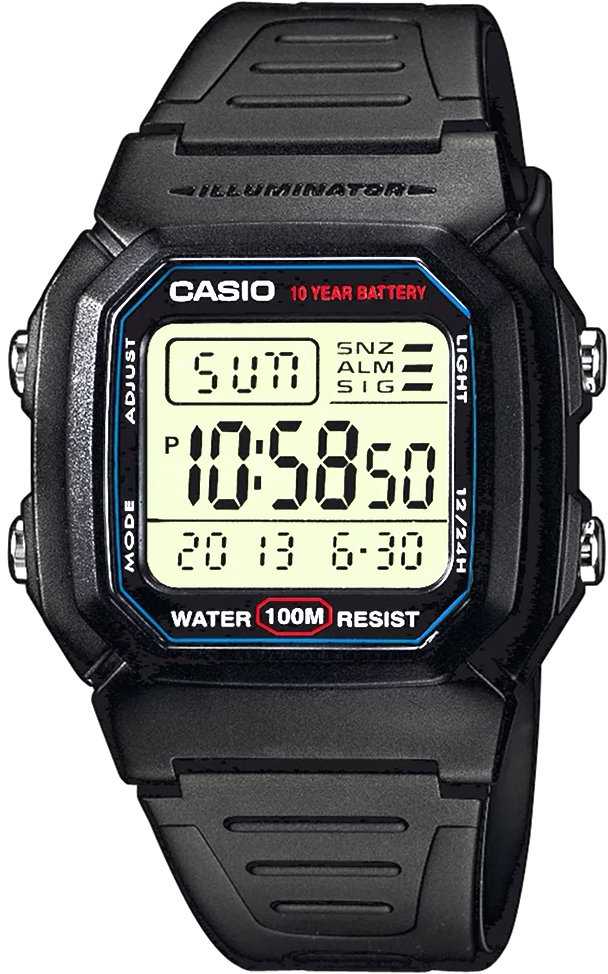VYRIŠKAS LAIKRODIS CASIO W-800H-1A (zd100a) – CLASSIC + BOX