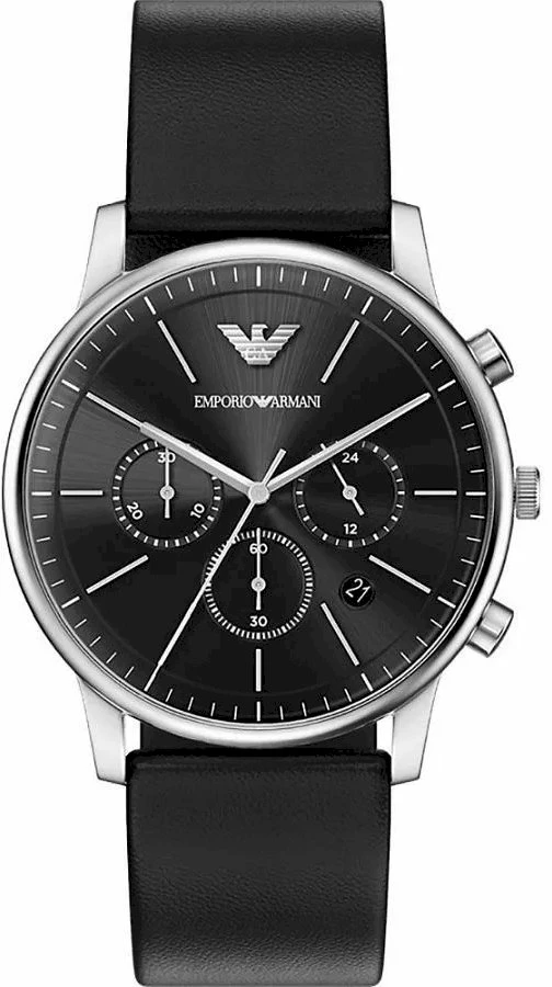 Emporia Vyriškas laikrodis EMPORIO ARMANI Minimalist Chronograph AR11774 + DĖŽUTĖ