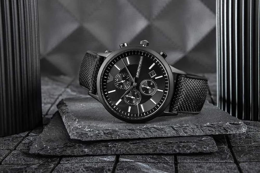 Vyriškas laikrodis Emporio Armani AR11457 RENATO CHRONO(zi052a)