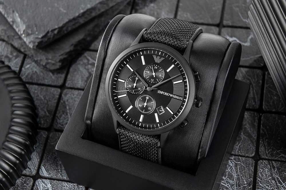 Vyriškas laikrodis Emporio Armani AR11457 RENATO CHRONO(zi052a)