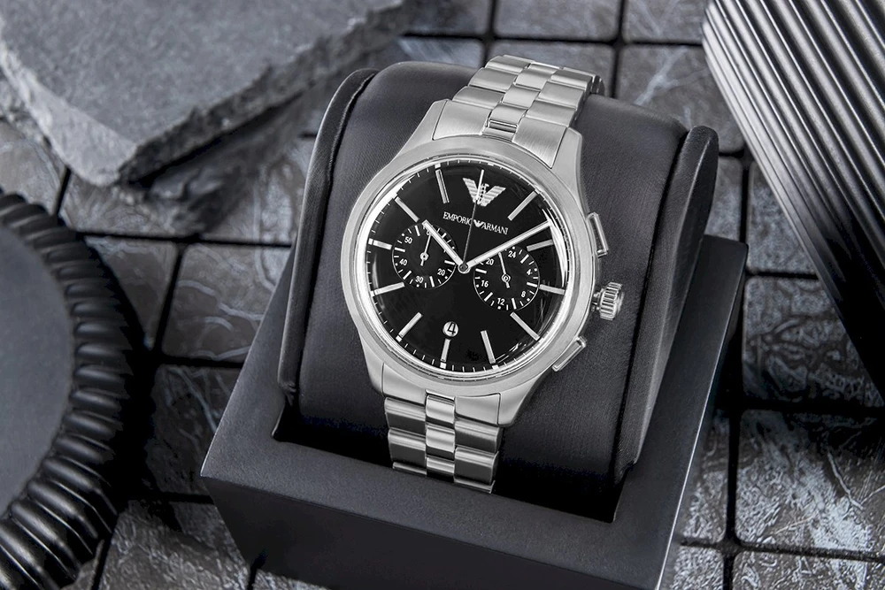 Vyriškas laikrodis EMPORIO ARMANI Dario AR11691 + DĖŽUTĖ