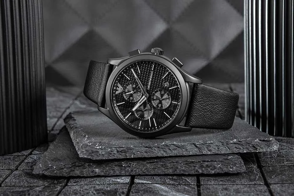 Vyriškas laikrodis + Apyrankė EMPORIO ARMANI Paolo AR80070SET + Dėžutė