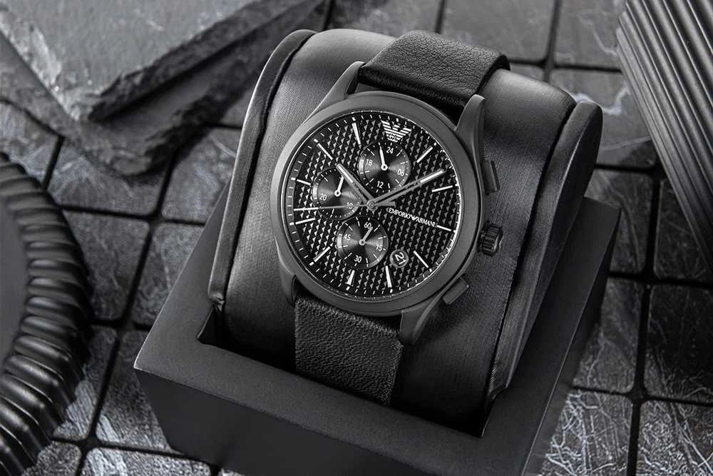Vyriškas laikrodis + Apyrankė EMPORIO ARMANI Paolo AR80070SET + Dėžutė