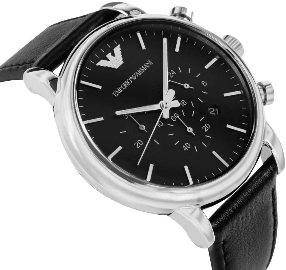 Vyriškas laikrodis EMPORIO ARMANI LUIGI AR1828 + BOX (zi091b)