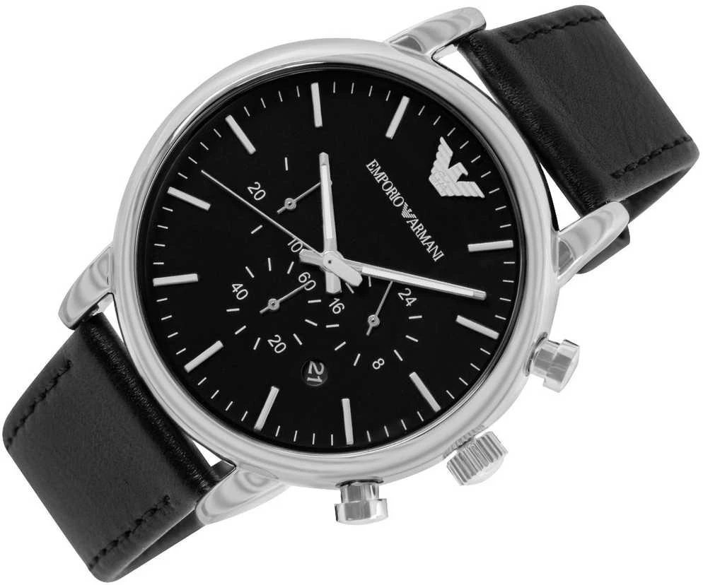 Vyriškas laikrodis EMPORIO ARMANI LUIGI AR1828 + BOX (zi091b)