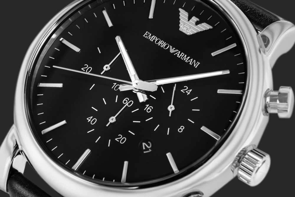 Vyriškas laikrodis EMPORIO ARMANI LUIGI AR1828 + BOX (zi091b)