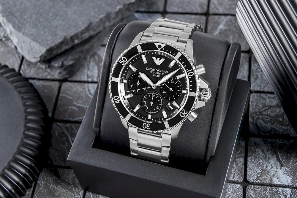 Vyriškas laikrodis EMPORIO ARMANI World Explorer AR11739 + DĖŽUTĖ
