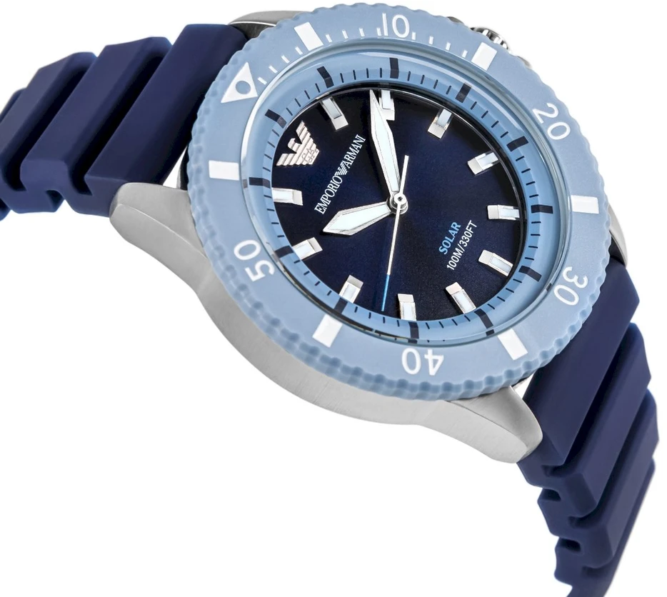 EMPORIO ARMANI World Explorer Solar AR11785 vyriškas laikrodis + DĖŽUTĖ