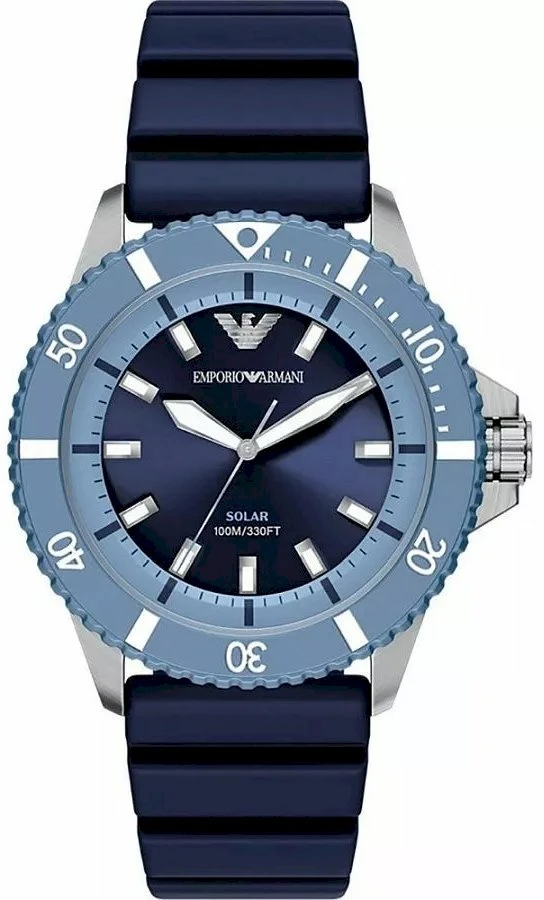 EMPORIO ARMANI World Explorer Solar AR11785 vyriškas laikrodis + DĖŽUTĖ