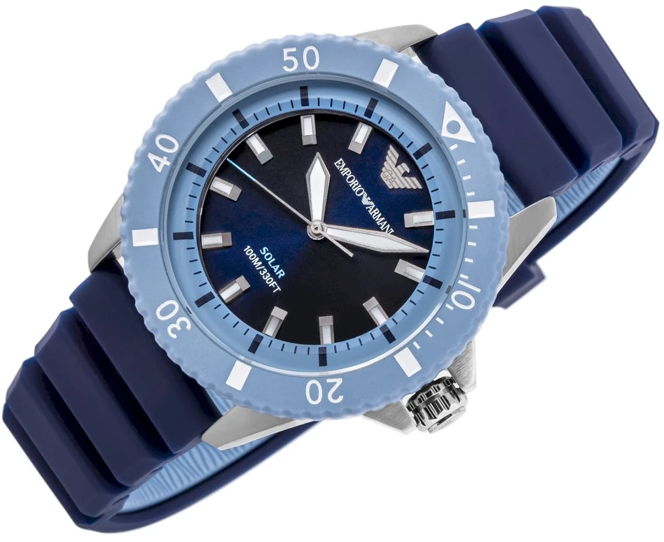 EMPORIO ARMANI World Explorer Solar AR11785 vyriškas laikrodis + DĖŽUTĖ