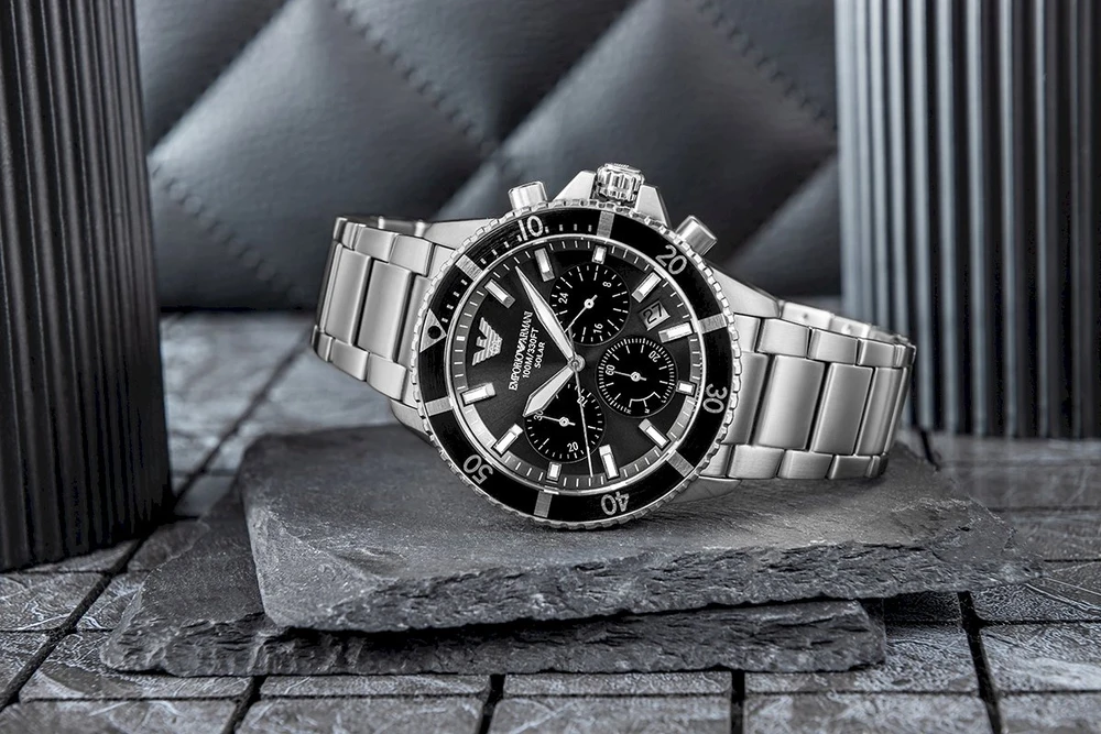 Vyriškas laikrodis EMPORIO ARMANI World Explorer AR11739 + DĖŽUTĖ