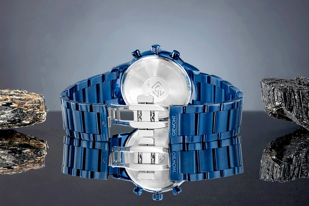 Vyriškas laikrodis Giewont Chronografas Safyrinė mėlyna GW8510-B4
