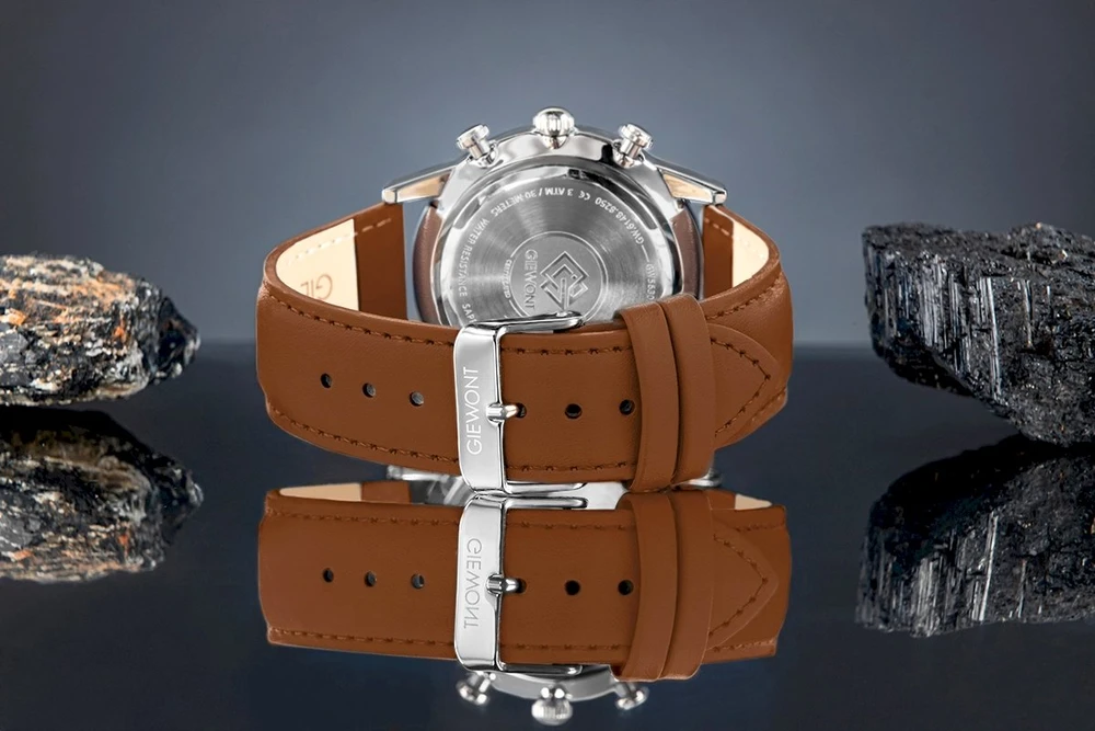 Vyriškas laikrodis Giewont Chronograph Safyro Ruda/Mėlyna GW5630-A6