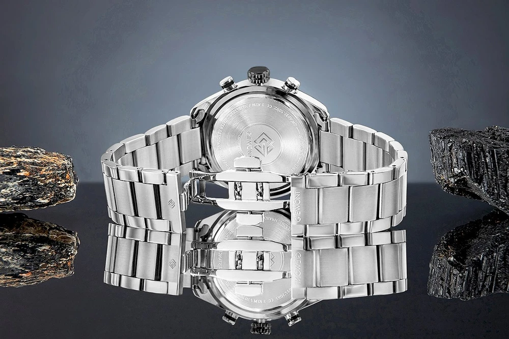 Vyriškas laikrodis Giewont Chronograph Safyrinis Sidabrinis Juodas GW9580-B1