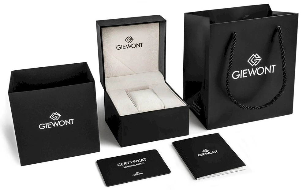 Giewont Chronograph Safyrinis Sidabrinis Mėlynas Vyriškas Laikrodis GW6260-A4