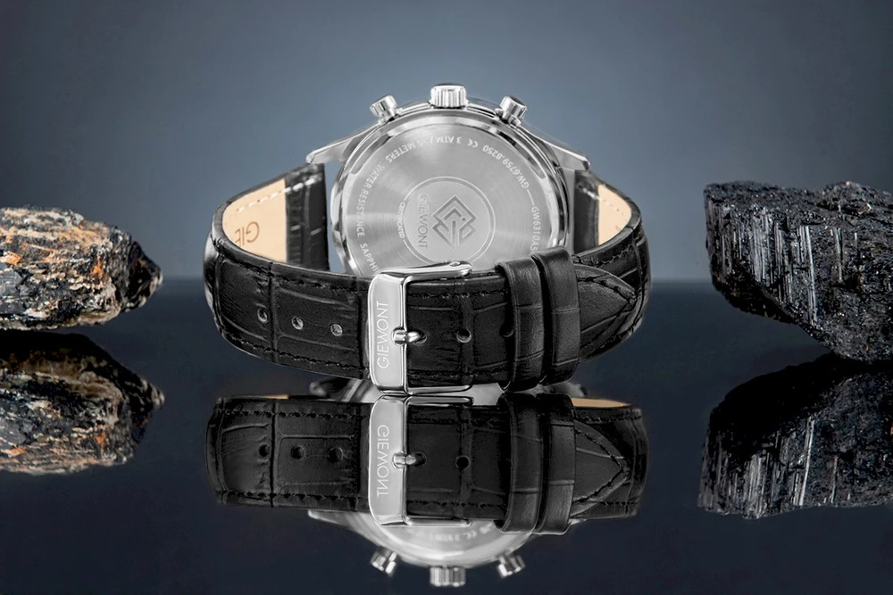 Vyriškas laikrodis Giewont Chronograph Safyrinis Juodas Sidabrinis GW6310-A2