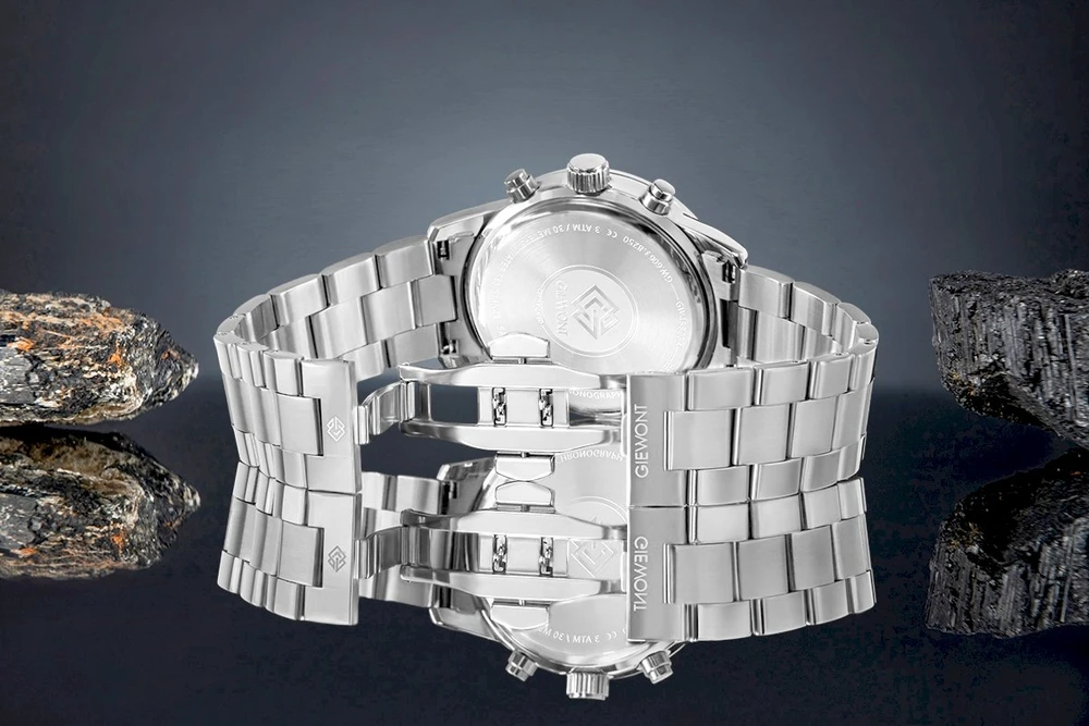 Vyriškas laikrodis Giewont Chronograph Sapphire Sidabrinė GW4580-B2