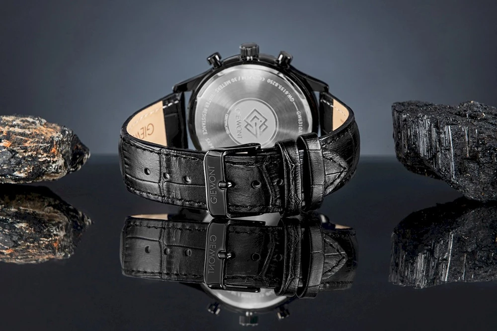 Giewont Chronograph Sapphire Juodas Vyriškas Laikrodis GW6310-A1