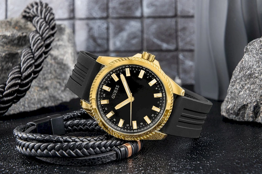 Vyriškas laikrodis Guess Champ GW0639G2 + DĖŽUTĖ