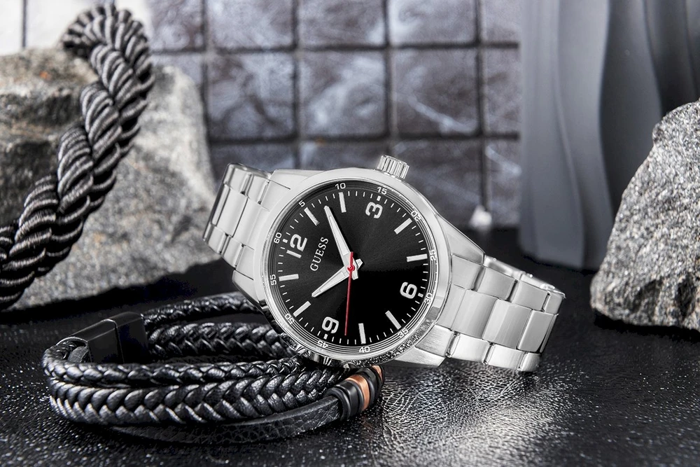 Moteriškas laikrodis Guess Męski Easton + Box (GW0965G1)