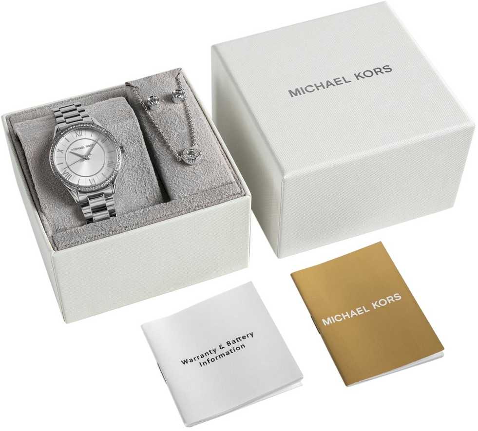 Laikrodis Damski Michael Kors Lauryn + biżuteria MK4851SET + BOX