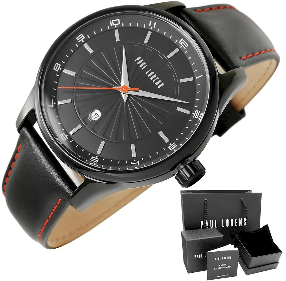 Laikrodis vyrams PAUL LORENS - PL11652A5-1A3 (zg354b) + dėžutė