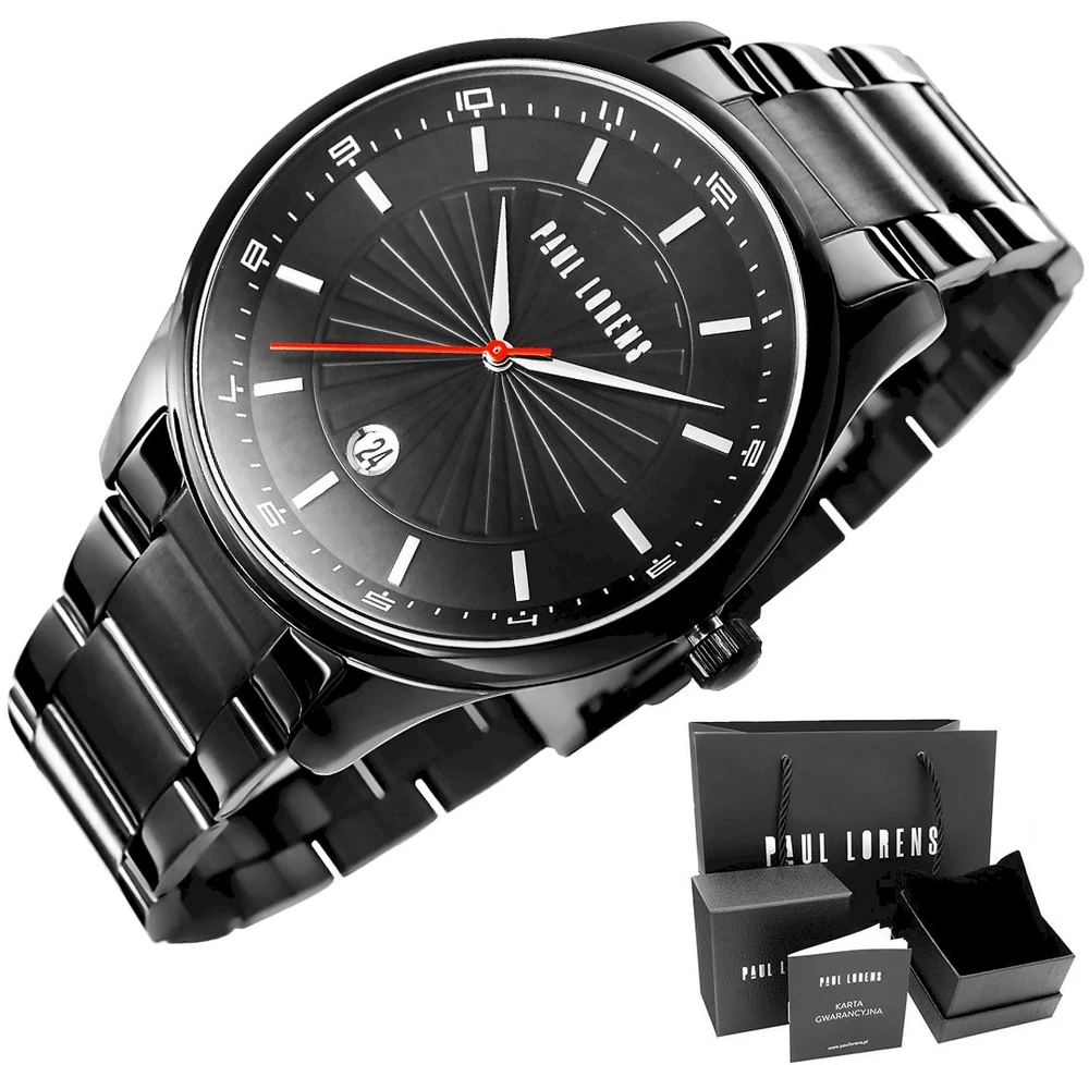 Laikrodis PAUL LORENS MALE WATCH - PL12156B2-1A5 (zg357d) + BOX