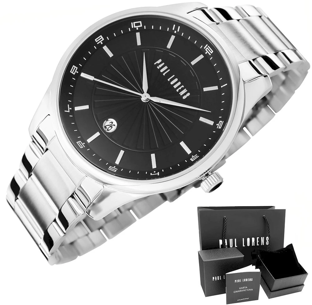 PAUL LORENS VYRIŠKAS LAIKRODIS – PL12156B2-1C1 (zg357a) + BOX
