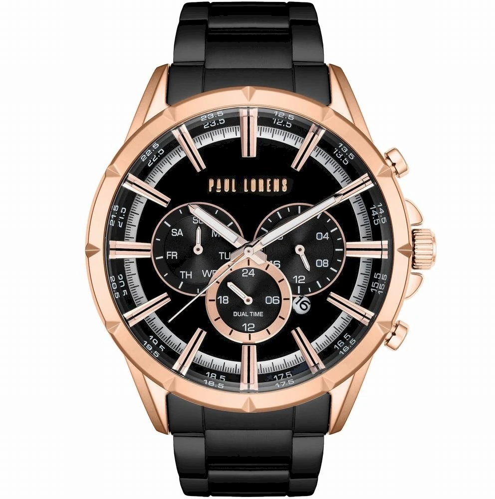 Laikrodis vyrams PAUL LORENS - PL13605B-1A4 (zg359c) + BOX