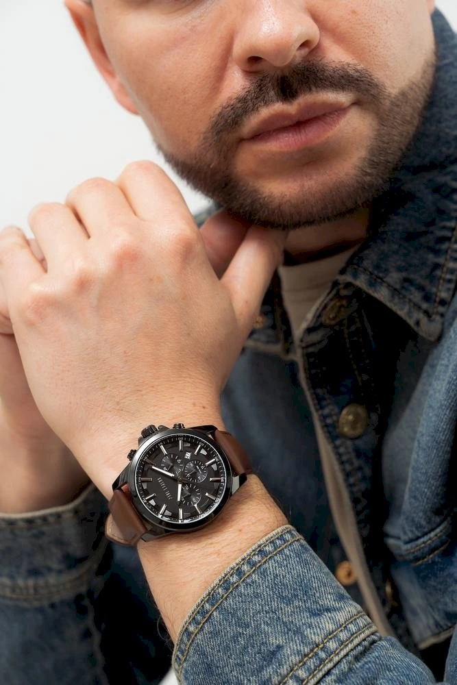 Laikrodis PAUL LORENS MALE WATCH - PL20010A-1B2 (zg379d) + BOX