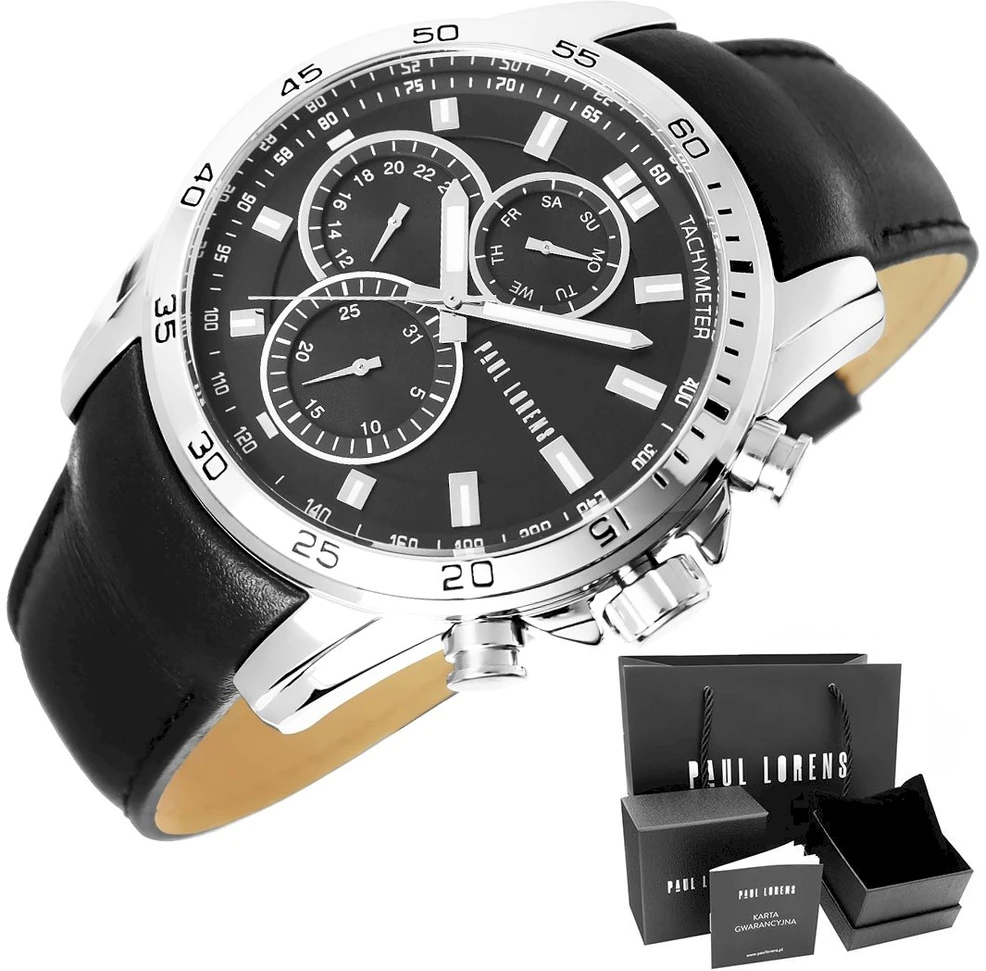 Laikrodis PAUL LORENS MALE WATCH - PL9753A8-1A1 (zg364a) + BOX