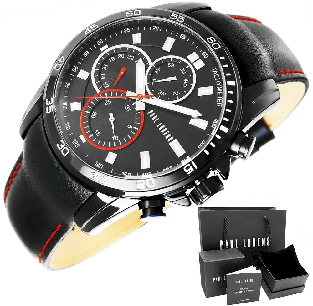 Laikrodis PAUL LORENS MALE WATCH - PL9753A8-1A3 (zg364b) + BOX