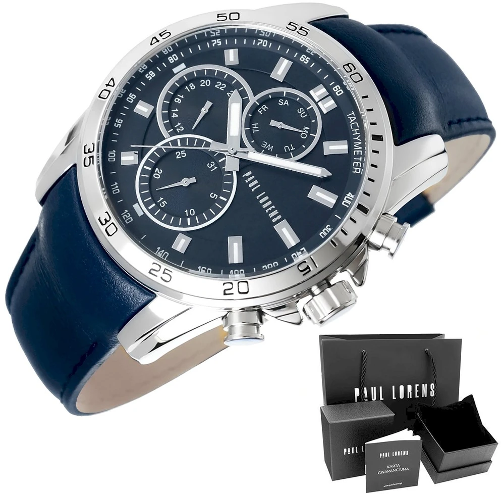 Laikrodis vyrams PAUL LORENS - PL9753A8-6F1 (zg364d) + BOX