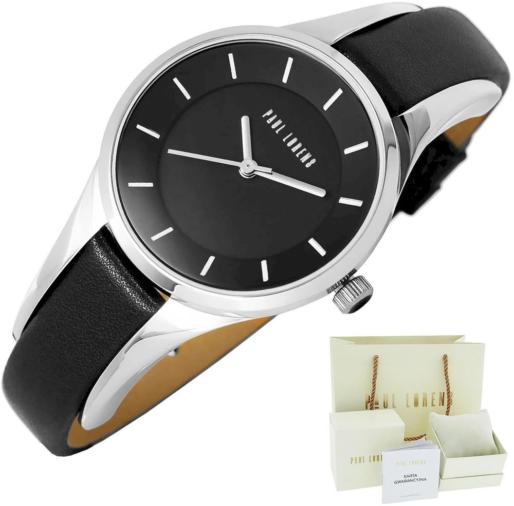 Laikrodis moterims PAUL LORENS - 8154A-1A1 (zg502d) + BOX