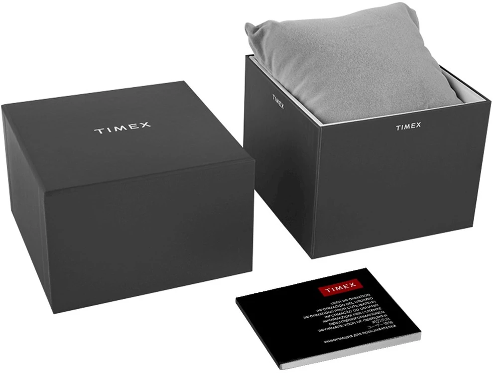 Vyriškas laikrodis TIMEX Q Timex 3 laiko zonų chronografas TW2V69800 + DĖŽUTĖ