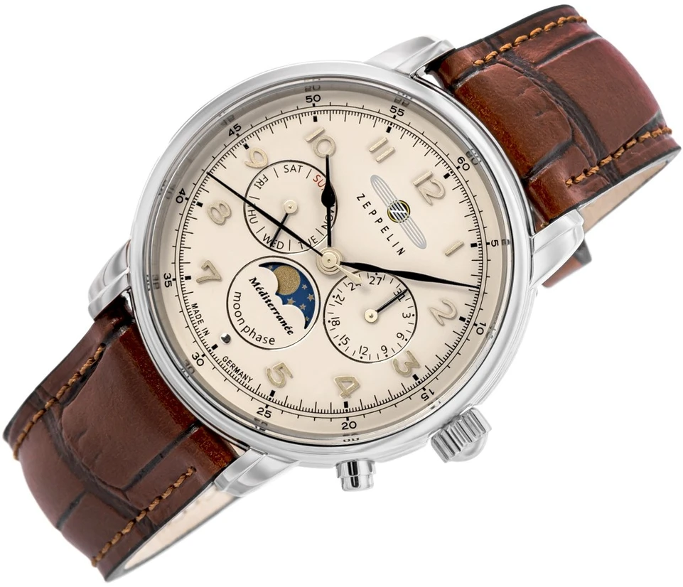 Laikrodis Zeppelin Mediterranee Moonphase 9636-5