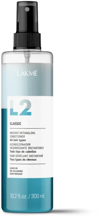 Lakmé L2 Classic Instant Detangling Conditioner purškiamas kondicionierius visų tipų plaukams, 100 ml