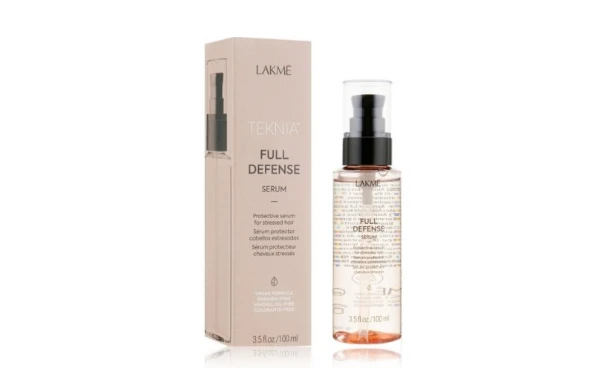 Apsauginis serumas plaukams Lakme Teknia Full Defense Serum, žalingo aplinkos poveikio paveiktiems plaukams, 100 ml