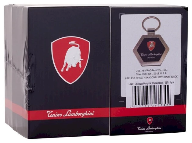 Lamborghini raktų pakabukų rinkinio pakuotė