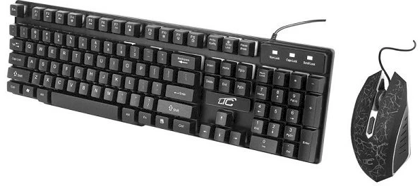 Lamex LTC LXKM203 "3 in 1" žaidimų rinkinys Pelė | Klaviatūra | Padas