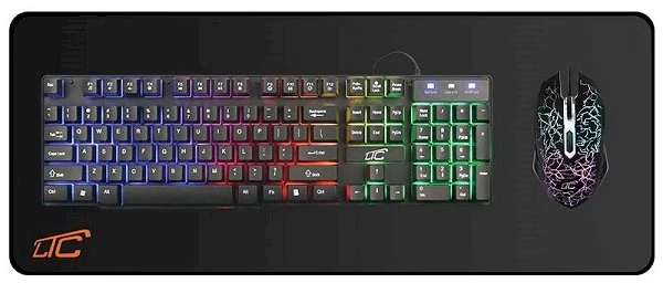 Lamex LTC LXKM203 "3 in 1" žaidimų rinkinys Pelė | Klaviatūra | Padas