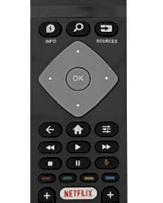 „Lamex XP036HT“ nuotolinio valdymo pultas, skirtas „Philips“ LCD/LED televizoriams, 398GR10BEPHN0036HT
