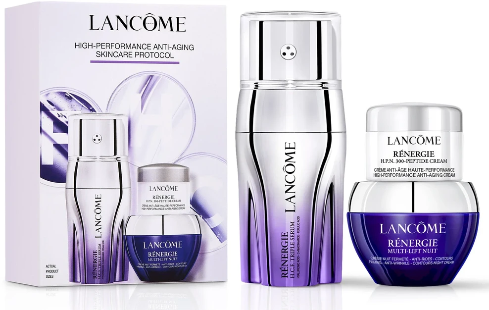 LANCOME RINKINYS (RENERGIE H.P.N PEPTIDŲ KREMAS 50 ML + RENERGIE H.P.N PEPTIDŲ KREMAS 15 ML + RENERGIE PAAKIŲ KREMAS 5 ML)