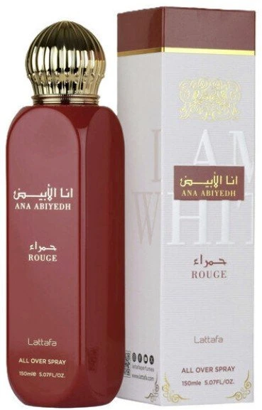 Lattafa Ana Abiyedh Rouge Body Purškiklis, 150 ml