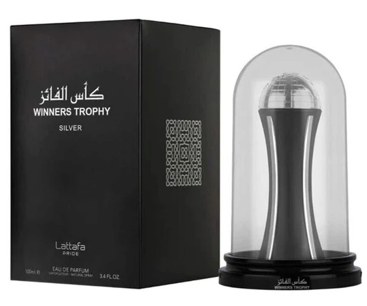 Lattafa Pride Al Khas Winners Trophy Sidabrinis EDP parfumuotas vanduo unisex, 100 ml