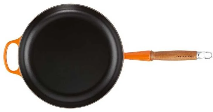 Le Creuset ketaus keptuvė su medine rankena Ø28cm